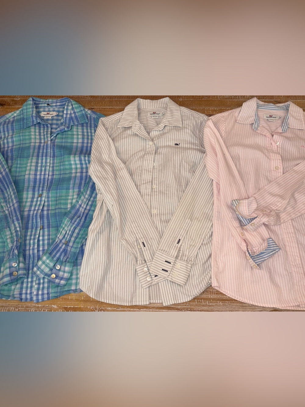 Vineyard Vines Button Down Shirt Bundle, size 0